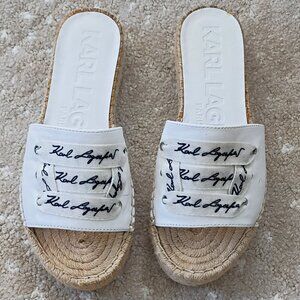 Karl Lagerfeld Espadrille Sandal Size 6